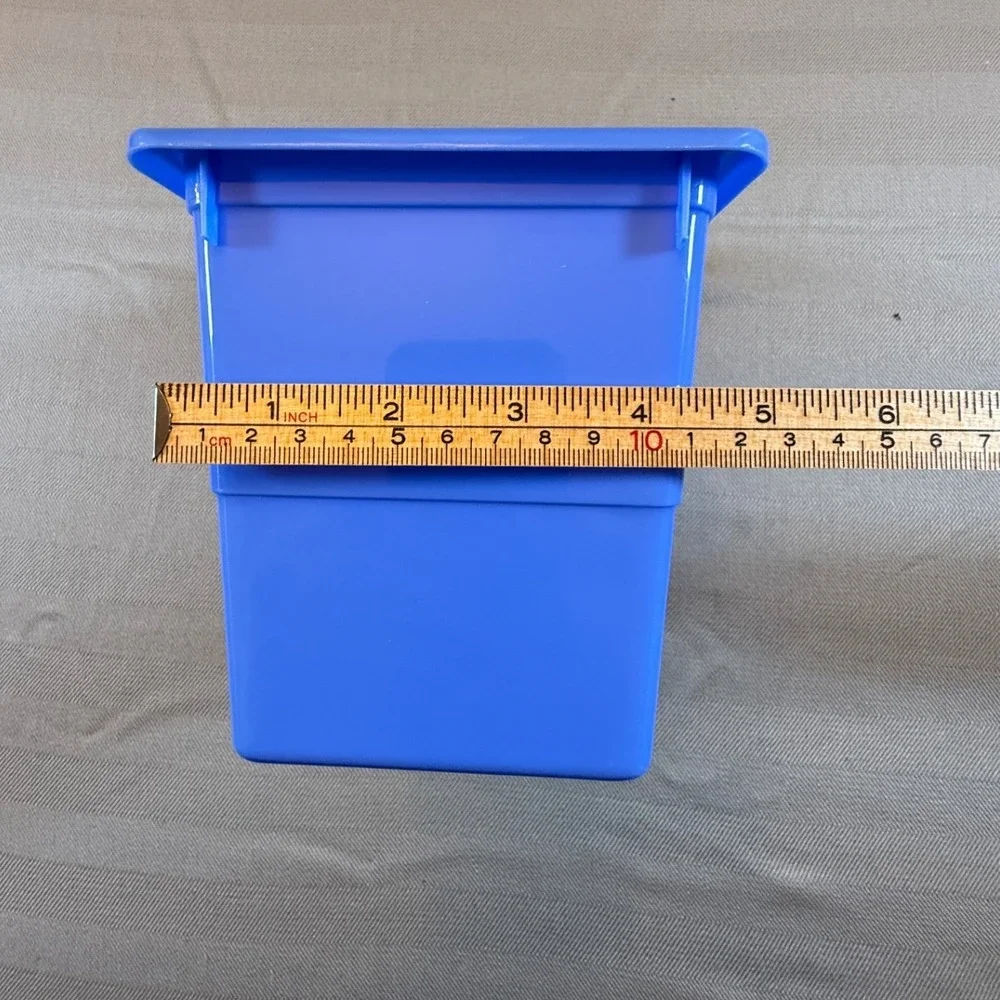 12 Pack Plastic Book Bins Rainbow Colors Classroom Storage Organizer Containers